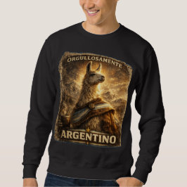 VLLC Orgullosamente Argentino Llama Mate Patriotic スウェットシャツ