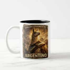 VLLC Orgullosamente Argentino Llama Mate Patriotic ツートーンマグカップ
