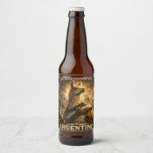 VLLC Orgullosamente Argentino Llama Mate Patriotic ビールラベル (正面)