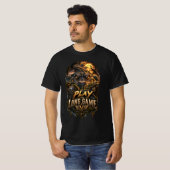 VLLC Play The Long Game Motivation Crocodile Graph Tシャツ (正面フル)