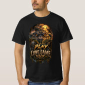VLLC Play The Long Game Motivation Crocodile Graph Tシャツ (正面)