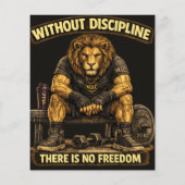 VLLC Without Discipline There Is No Freedom Gym チラシ (裏面)