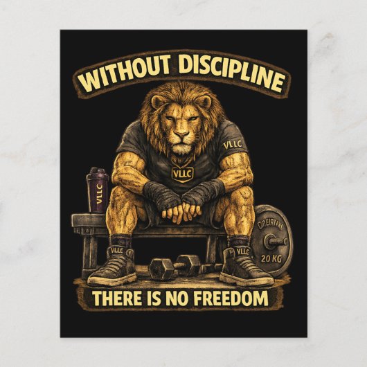 VLLC Without Discipline There Is No Freedom Gym チラシ (正面)