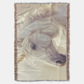 Vloerkleed met Witte Unicorn Sparkle スローブランケット (正面縦)