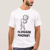 Vlogger Phoney Tシャツ (正面)