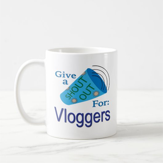 Vloggersに大声で叫ぶ コーヒーマグカップ (左)