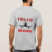 VMFA-133 -淡色 Tシャツ (裏面)