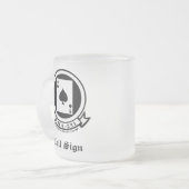 VMFA 231のマグ フロストグラスマグカップ (正面左)