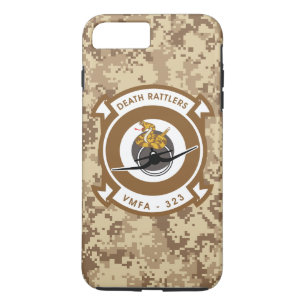 VMFA-323死ラトラーズ"海洋の迷彩柄" iPhone 8 PLUS/7 PLUSケース