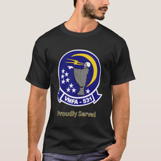Vmfa-531黒 Tシャツ (正面)