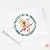 VMFAT-101 "Shooter Girls"ステッカー – カラ ラウンドシール (封筒)