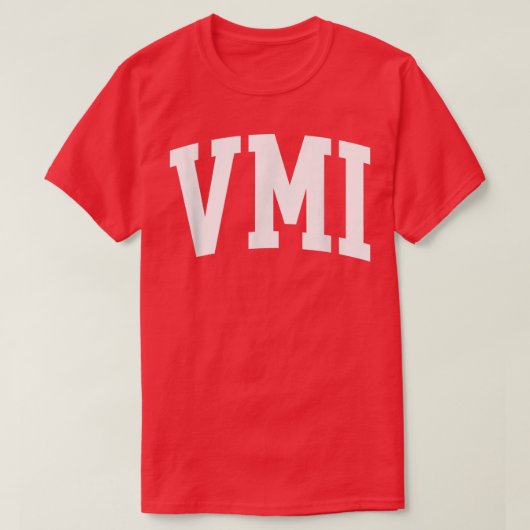 VMIヴィンテージレトロカレッジアーチスタイル おもしろい Tシャツ (デザイン正面)
