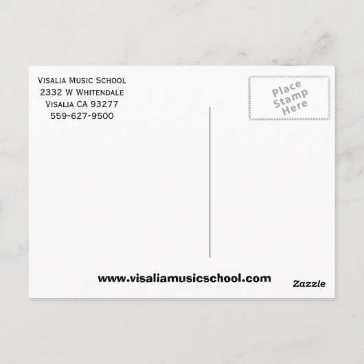 VMSエレキギターはがき ポストカード (裏面)