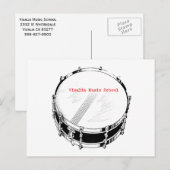 VMS Snare Dramはがき ポストカード (正面/裏面)