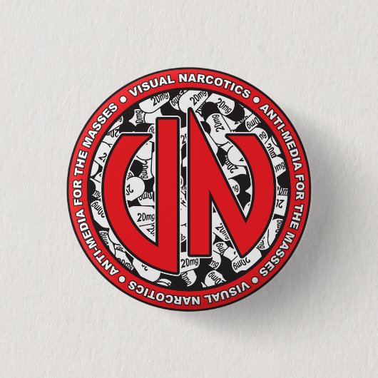 VNの匿名ボタン 缶バッジ (正面)