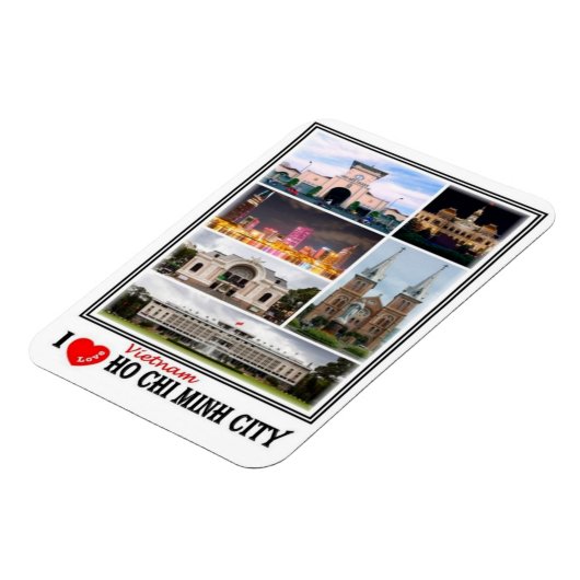 VNベトナム – ホーチミンシティサイゴン – マグネット (左側)