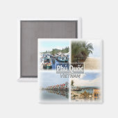 VN0015アジア,ベトナム,フーコック,冷蔵庫 マグネット (正面/裏面)