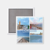 VNT014 CAORLE，モザイク，ヴェネト，イタリア，冷蔵庫 マグネット (正面/裏面)