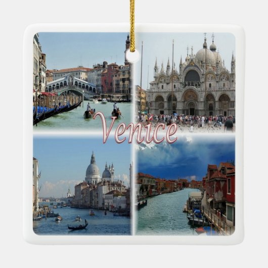 VNT023ヴェネツィアモザイク，ヴェネト，イタリア， セラミックオーナメント (裏面)
