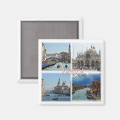 VNT023 VENICE mosaic, Veneto,イタリア,冷蔵庫 マグネット (正面/裏面)
