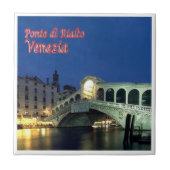 VNT025 VENICE,イタリア,リアルト橋, タイル (正面)