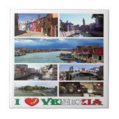 VNT030 VENICE I Love, Mosaic, Italy, タイル (正面)