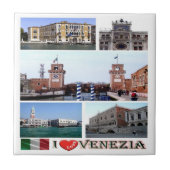 VNT032 VENICE I Love, Mosaic, Italy, タイル (正面)