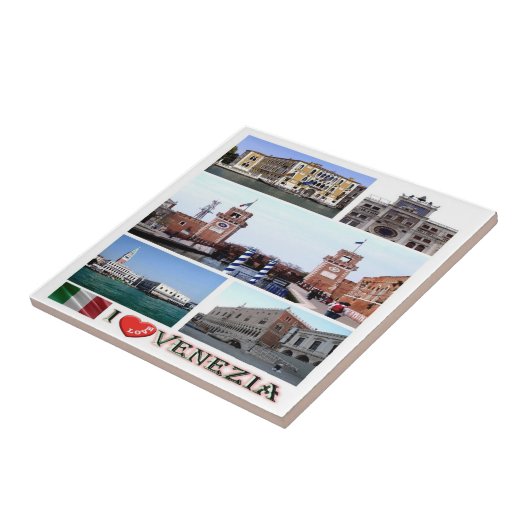 VNT032 VENICE I Love, Mosaic, Italy, タイル (側面)