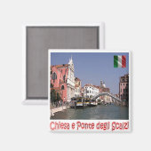 VNT038 VENICE, Panorama, Veneto，イタリア，冷蔵庫 マグネット (正面/裏面)