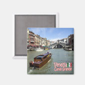 VNT040 VENICE，パノラマ，ヴェネト，イタリア，冷蔵庫 マグネット (正面/裏面)