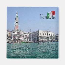 VNT042 VENICE，パノラマ，ヴェネト，イタリア，冷蔵庫 マグネット