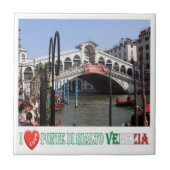 VNT048 VENICE, RIALTO BRIDGE I Love,イタリア, タイル (正面)