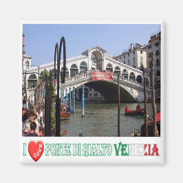 VNT048 VENICE, RIALTO BRIDGE I Love，イタリア，冷蔵庫 マグネット