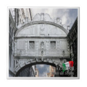 VNT049 VENICE – イタリア，ため息の橋， タイル (正面)