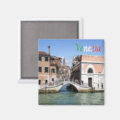 VNT053 VENICE, CA' BALA' BRIDGE，イタリア，冷蔵庫 マグネット (正面/裏面)