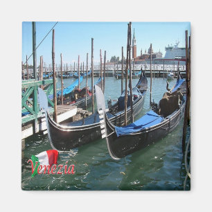 VNT062 VENICE,ゴンドラ,ヴェネト,イタリア,冷蔵庫 マグネット