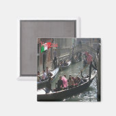 VNT063 VENICE，ゴンドラ，ヴェネト，イタリア，冷蔵庫 マグネット (正面/裏面)