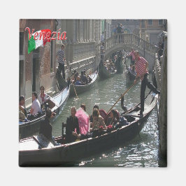VNT063 VENICE，ゴンドラ，ヴェネト，イタリア，冷蔵庫 マグネット