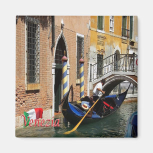 VNT064 VENICE,ゴンドラ,ヴェネト,イタリア,冷蔵庫 マグネット