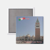 VNT069 VENICE,サンマルクベルタワー,イタリア,冷蔵庫 マグネット (正面/裏面)