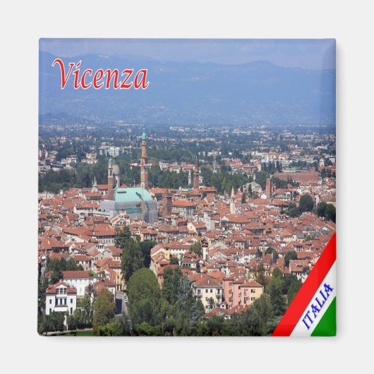 VNT074 VICENZA, Veneto，イタリア，冷蔵庫 マグネット (正面)