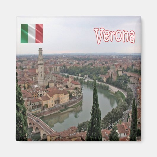 VNT082 VERONA, Veneto,イタリア,冷蔵庫 マグネット (正面)