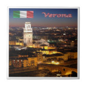 VNT092 VERONA、大聖堂&石橋、 タイル (正面)