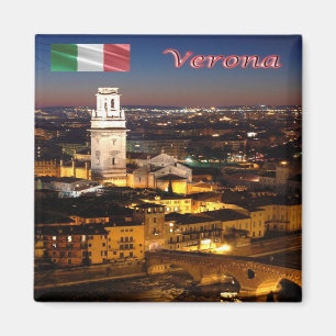 VNT092 VERONA,大聖堂&石橋,冷蔵庫 マグネット