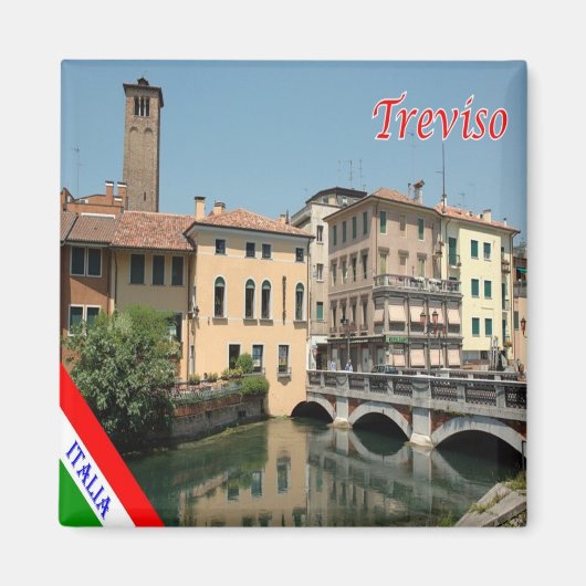 VNT098 TREVISO, Veneto，イタリア，冷蔵庫 マグネット (正面)