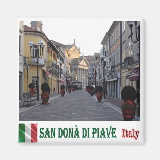 VNT102 SAN DONA' DEL PIAVE,ヒストリックセンター,冷蔵庫 マグネット (正面)