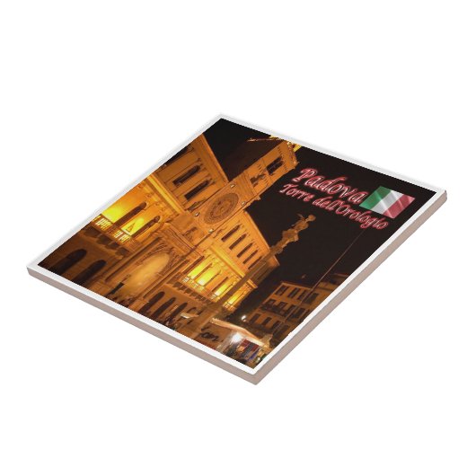 VNT107 PADOVA，時計塔，ヴェネト，イタリア， タイル (側面)