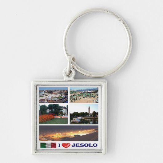 VNT113 JESOLO I Love, Mosaic, Italy, キーホルダー (正面)