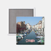 VNT115 CHIOGGIA，ポート，ヴェネト，イタリア，冷蔵庫 マグネット (正面/裏面)