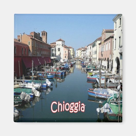 VNT115 CHIOGGIA，ポート，ヴェネト，イタリア，冷蔵庫 マグネット (正面)